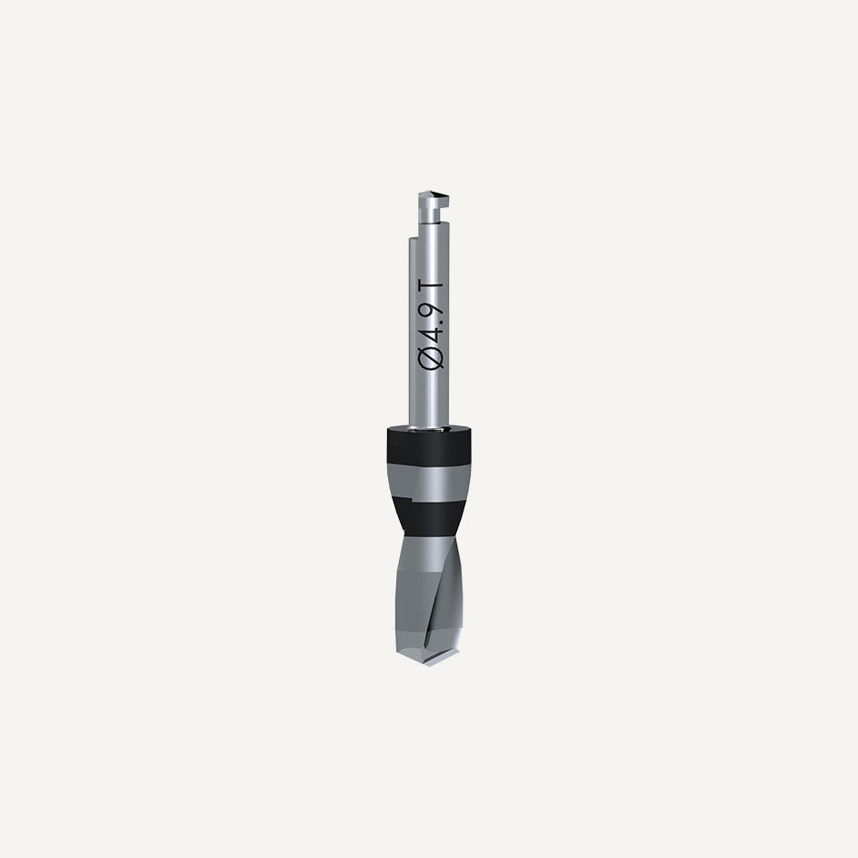 Drill Kit Tapered-Short. Twist Drills ∅2.2, 3.0T, 3.4T, 3.9T, 4.4T, and 4.9T