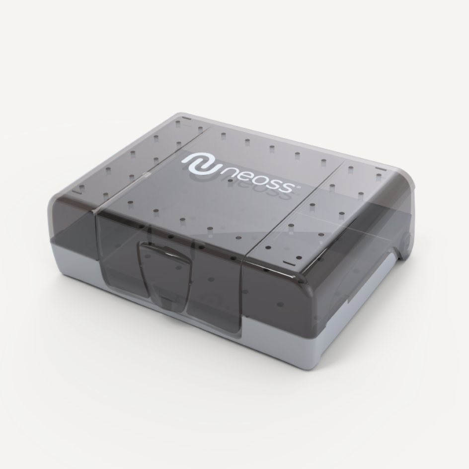 Implant system box and trays